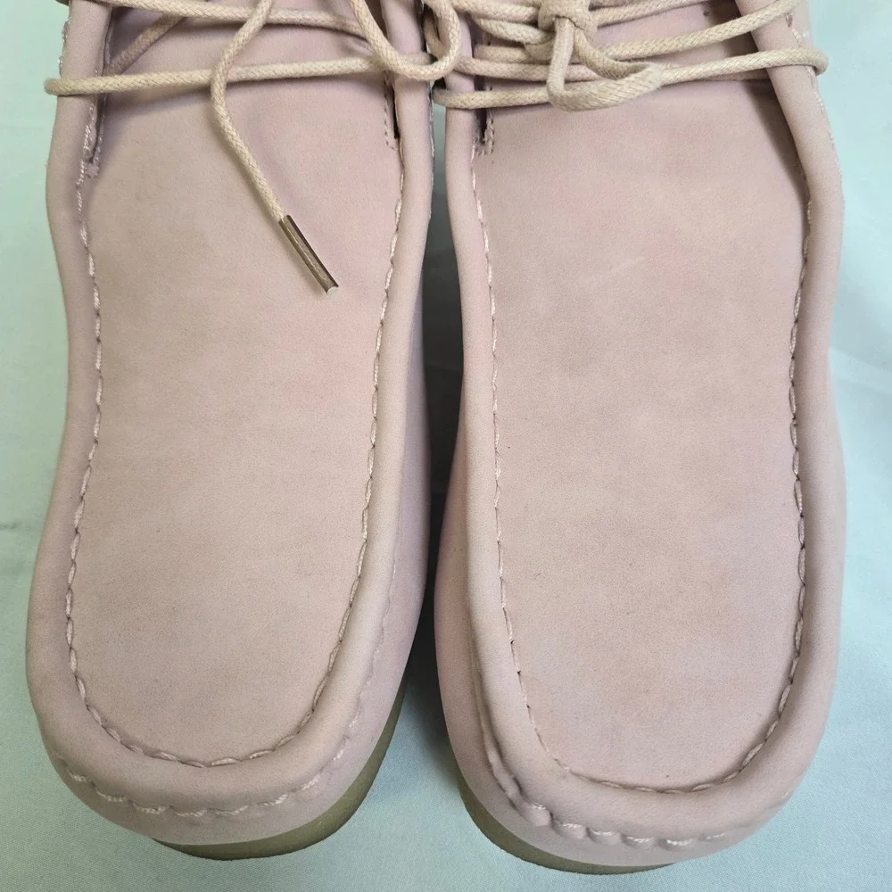 Amali Jason2 Desert Chukka Boot,‎ Lace Up Suede High Top, Pink Tan, Mens 7.5